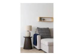 Lámpara de mesa BILBY – Base de cerámica y pantalla textil