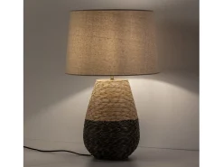 VS Venta-stock Lámpara De Mesa^Lámpara de mesa Botan de ratán natural, diámetro 40,5 cm Beige