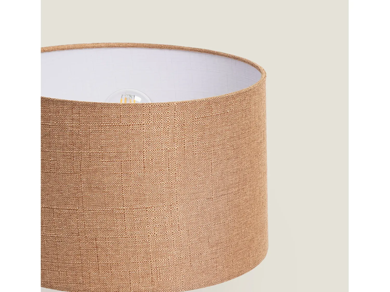 Hot Ledkia Lámpara de Mesa Cerámica Bulga Blanco