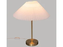 Atmosphera Lámpara De Mesa^Lámpara de mesa con pantalla plisada Dorado