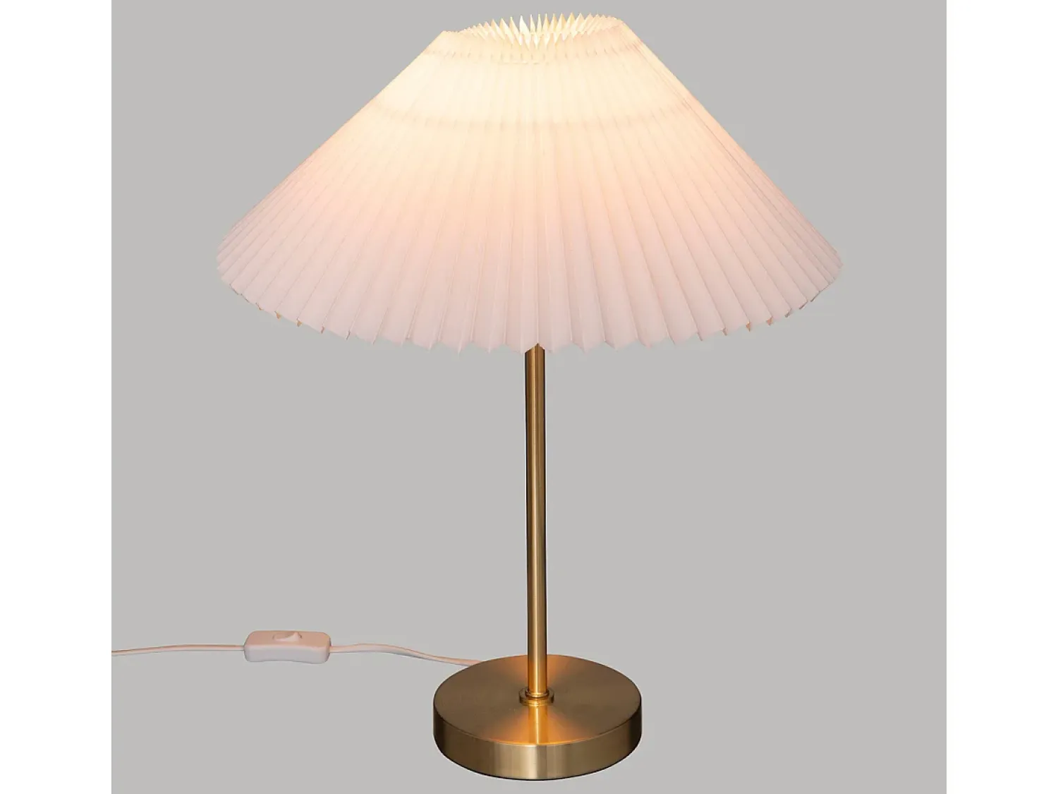 Atmosphera Lámpara De Mesa^Lámpara de mesa con pantalla plisada Dorado