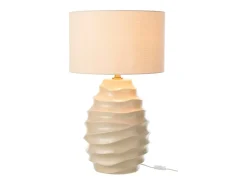 Discount J-Line Lámpara de mesa de cerámica 40x40x68 cm Beige