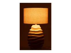 Discount J-Line Lámpara de mesa de cerámica 40x40x68 cm Beige