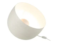 Lámpara de mesa de metal blanco 35x35x32 cm