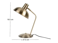 Lámpara de mesa de metal cepillado Hood