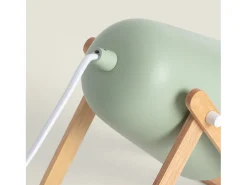 Lámpara de Mesa de Metal Kiume Verde Celadón