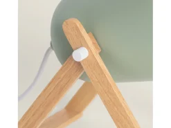 Lámpara de Mesa de Metal Kiume Verde Celadón