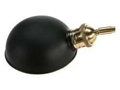 Les Tendances Lámpara De Mesa^Lámpara de mesa de metal y base de metal dorado Myhor Negro