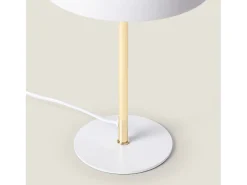 Lámpara de Mesa de Metal Wavuli Blanco