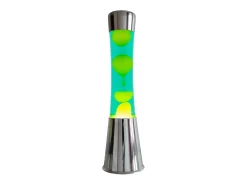 Fisura Lámpara de mesa de metal y vidrio Lave Amarillo