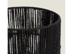 Best Ledkia Lámpara de Mesa de Papel Trenzado Khalo Negro