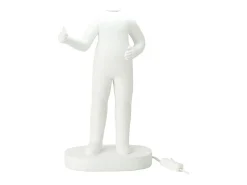 J-Line Lámpara De Mesa^Lámpara de mesa de resina blanca 19.5x14x44.5 cm Blanco