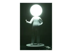 J-Line Lámpara De Mesa^Lámpara de mesa de resina blanca 19.5x14x44.5 cm Blanco