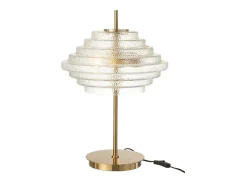 New J-Line Lámpara de mesa de vidrio 54x36x36 cm Dorado