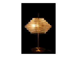 New J-Line Lámpara de mesa de vidrio 54x36x36 cm Dorado