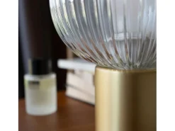 Rendez-Vous Déco Lámpara De Mesa^Lámpara de mesa de vidrio estriado - Lou Transparente