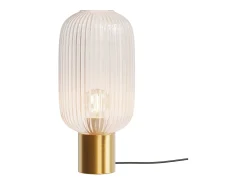 Rendez-Vous Déco Lámpara De Mesa^Lámpara de mesa de vidrio estriado - Lou Transparente