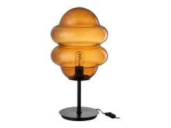J-Line Lámpara De Mesa^Lámpara de mesa de vidrio marrón 28*28*52 cm Marru00f3n