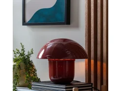 Clearance PRESENT TIME Lámpara de mesa Fat Mushroom - Ocre Rojo