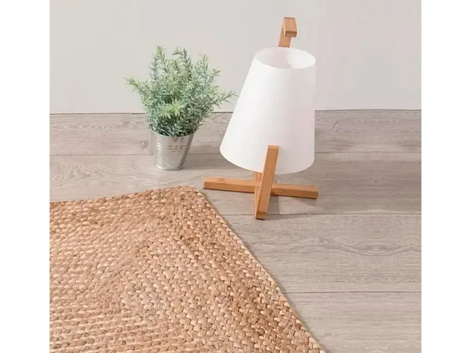 Atmosphera Lámpara De Mesa^Lámpara de mesa Gong /madera 32x21,5x21,5 cm Blanco