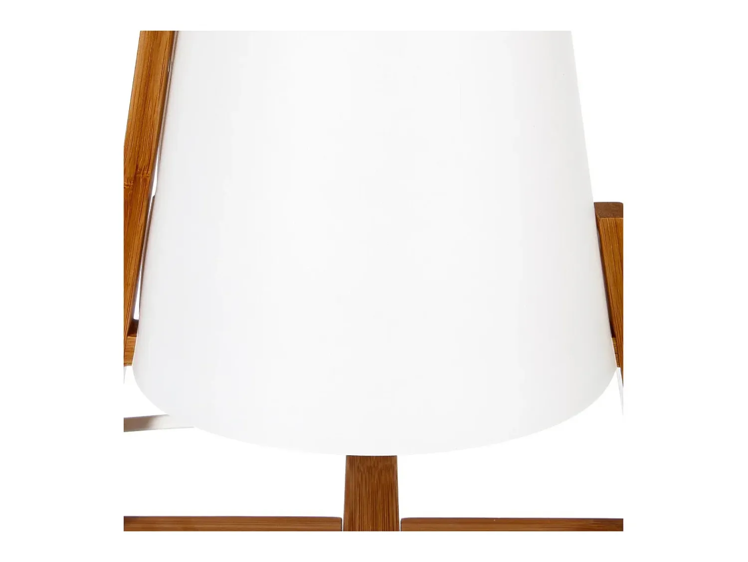 Atmosphera Lámpara De Mesa^Lámpara de mesa Gong /madera 32x21,5x21,5 cm Blanco
