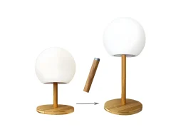 Lumisky Iluminación Exterior^Lámpara de mesa inalámbrica H28CM LUNY Color natural claro