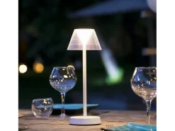 Lumisky Iluminación Exterior^Lámpara de mesa inalámbrica H34CM BEVERLY Blanco