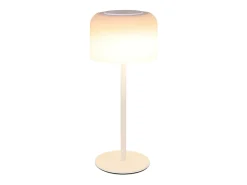 Best NETTLIFE Lámpara de mesa LED inalámbrica , funciona con pilas, regulable de 3000 K a 6500 K, recargable por USB-C, altura ajustable, resistente al agua. Blanco
