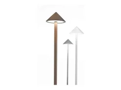 New Lámpara de mesa LED inalámbrica recargable y regulable Pina Pro Sand, color azafrán (2200-2700-3000 K) Topo