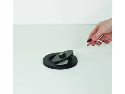 Hot Lámpara de mesa LED inteligente con Wi-Fi Zafferano SISTER LIGHT, color cobre, recargable y regulable Naranja