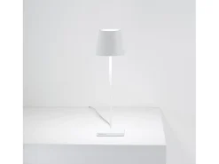 Best Lámpara de mesa LED Poldina Corten 230V con cable regulable, 11 x 38 cm - Diseño moderno en aluminio Marru00f3n
