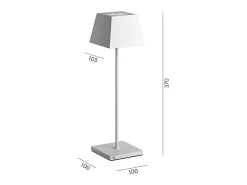 Hot Lámpara de mesa LED portátil y recargable Siesta Bosco IP54 Verde