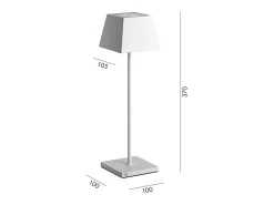 Hot Lámpara de mesa LED portátil y recargable Siesta Bosco IP54 Verde