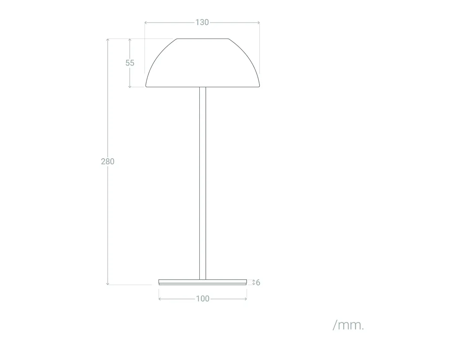 Hot Ledkia Lámpara de Mesa LED Portátil Exterior con Batería USB Recargable Mugla Negro