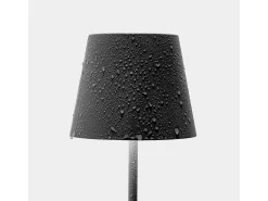 Hot Lámpara de mesa LED recargable y regulable Poldina Pro Blu Avio con duración de batería de hasta 12 horas. Para uso exterior IP65 Azul
