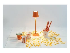 Online Lámpara de mesa LED recargable y regulable Poldina Pro Micro con batería de hasta 12 horas Naranja