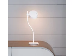Best Lámpara de mesa LED recargable y regulable Zafferano SUPER O White Blanco