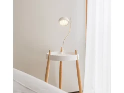 Best Lámpara de mesa LED recargable y regulable Zafferano SUPER O White Blanco