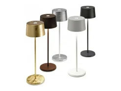 Lámpara de mesa LED recargable y regulable Olivia Pro Gold Leaf
