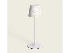 Outlet Ledkia Lámpara de Mesa LED 3W Portátil de Metal con Batería USB Recargable Anisa Amarillo
