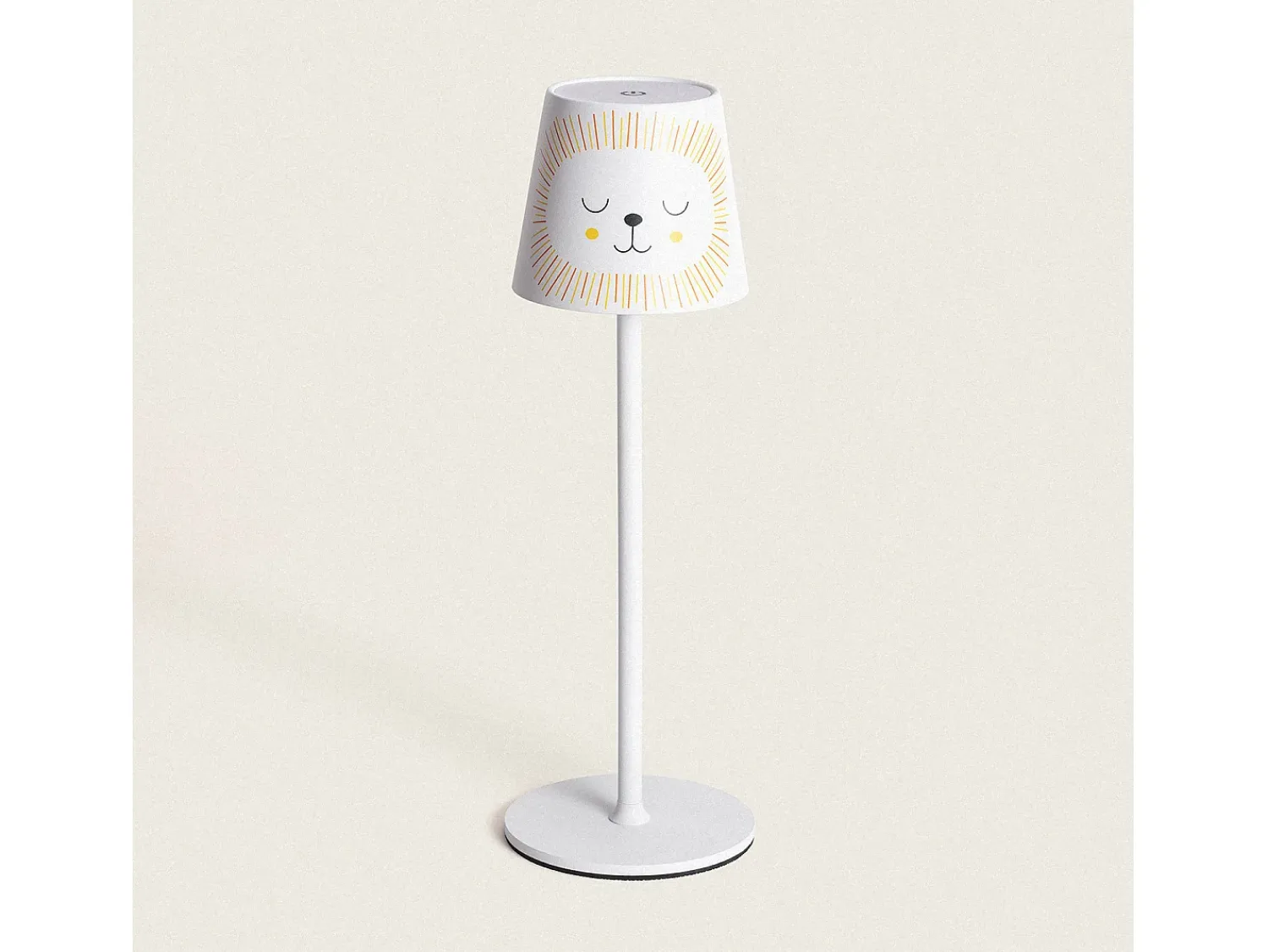Outlet Ledkia Lámpara de Mesa LED 3W Portátil de Metal con Batería USB Recargable Anisa Amarillo