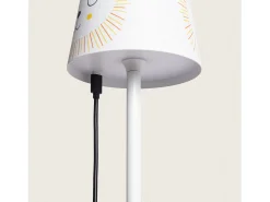 Outlet Ledkia Lámpara de Mesa LED 3W Portátil de Metal con Batería USB Recargable Anisa Amarillo