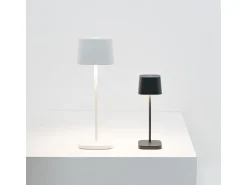 Lámpara de mesa LED Zafferano OFELIA PRO MICRO recargable y regulable Sage