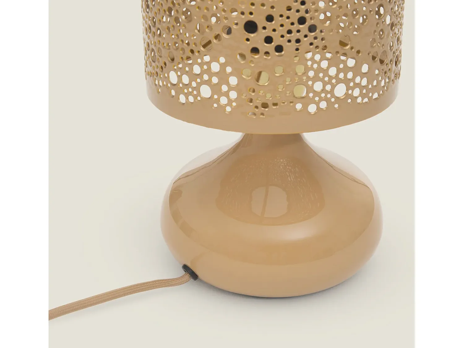 Clearance Ledkia Lámpara de Mesa Metal Harish Beige