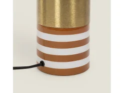 Hot Ledkia Lámpara de Mesa Metal Tanev Darpan Naranja