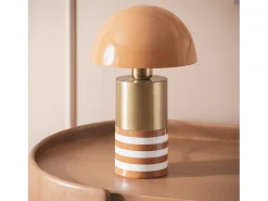 Hot Ledkia Lámpara de Mesa Metal Tanev Darpan Naranja