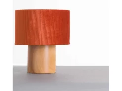 7H SEVENON Lámpara De Mesa^Lámpara de Mesa Natural Eco Red 18x18x22cm 7hSevenOn Deco Rojo