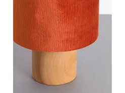 7H SEVENON Lámpara De Mesa^Lámpara de Mesa Natural Eco Red 18x18x22cm 7hSevenOn Deco Rojo
