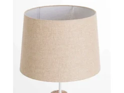 7H SEVENON Lámpara De Mesa^Lámpara de Mesa Natural Pristino 35x35x58cm 7hSevenOn Deco Beige