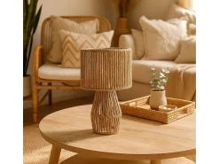 Hot Lámpara de mesa Nora Vinthera con cable natural 32x20 cm Color natural claro
